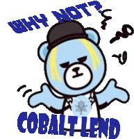 Cobaltlend Cute Bear Sticker - Cobaltlend Cute Bear Why Not Stickers