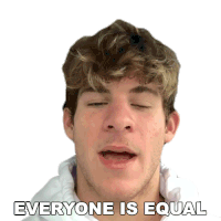 Everyone Is Equal Luke Alexander Sticker - Everyone Is Equal Luke Alexander Happily Stickers