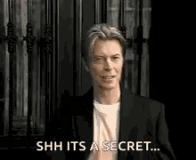 Shh David Bowie GIF - Shh David Bowie Secret GIFs