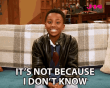 Its Not Because I Dont Know Ramon Reed GIF - Its Not Because I Dont Know Ramon Reed J14magazine GIFs
