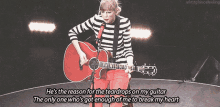 Taylor Swift Song GIF - Taylor Swift Song Hes The Reason For The Teardrops On My Guitar GIFs