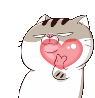 Cat Hearts Sticker - Cat Hearts Love Stickers