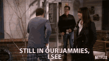 Still In Our Jammies I See GIF - Still In Our Jammies I See Pajamas GIFs