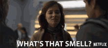 Whats That Smell Parker Posey GIF - Whats That Smell Parker Posey Dr Smith GIFs