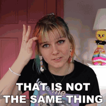 That Is Not The Same Thing Savannah GIF - That Is Not The Same Thing Savannah The Queer Kiwi GIFs