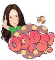 Ammy Oops Sticker - Ammy Oops ขอโทษ Stickers