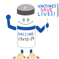 Covid Vaccines Save Lives Sticker - Covid Vaccines Save Lives Vaccines Save Lives Save Lives Stickers