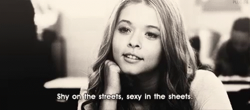 Shy On The Streets Sexy In The Sheets GIF - Shy On The Streets Sexy In The Sheets GIFs