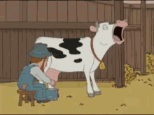 I Laughed So Hard At This 😂 GIF - Dairycow Familyguy Cow GIFs