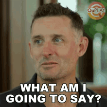What Am I Going To Say Michael Hussey GIF - What Am I Going To Say Michael Hussey Quick Heal Bhajji Blast With Csk GIFs