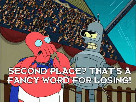 Second Place Gif Second Place Futurama Loser Discover Share Gifs
