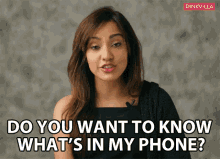 Do You Want To Know Whats In My Phone Neha Sharma GIF - Do You Want To Know Whats In My Phone Neha Sharma Pinkvilla GIFs
