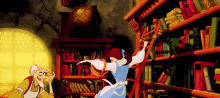 Belle GIF - Belle Beauty And The Beast Library GIFs