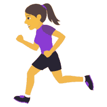 woman running people joypixels in hurry speedy