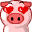Pig Nose Bleed Sticker - Pig Nose Bleed In Love Stickers
