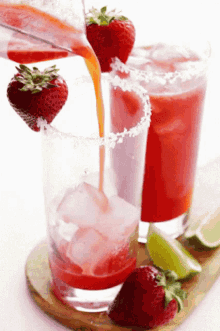 Strawberry Cocktail GIF - Strawberry Cocktail GIFs