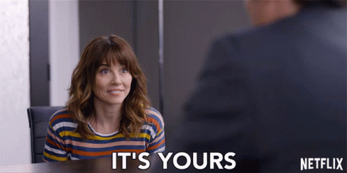 Its Yours Judy Hale GIF - Its Yours Judy Hale Linda Cardellini GIFs