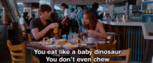 Ashton Kutcher You Eat Like A Dinosaur GIF - Ashton Kutcher You Eat Like A Dinosaur No Strings Attached GIFs