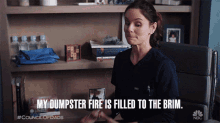 My Dumpster Fire Is Filled To The Brim Sarah Wayne Callies GIF - My Dumpster Fire Is Filled To The Brim Sarah Wayne Callies Robin Perry GIFs