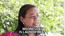 wednesday laundry work wash clothes