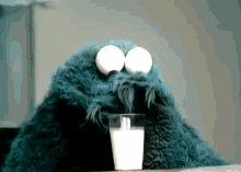 Cookie Monster Drinking Milk GIF - Cookie Monster Drinking Milk Sesame Street GIFs