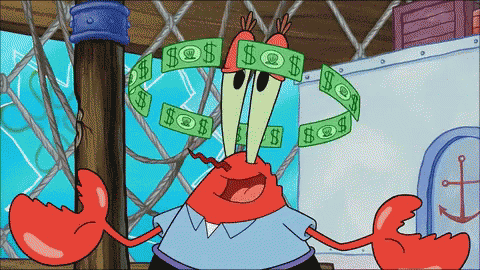 Money Sponge Bob Squarepants GIF - Money Sponge Bob Squarepants Mr Krabs GIFs