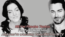 tylerhoechlin phoebetonkin teen wolf tv