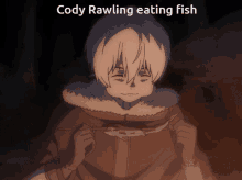 Cody Rawling Eating Fish GIF - Cody Rawling Eating Fish Fumetsu No Anata E GIFs