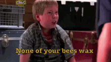 None Of Your Bees Wax GIF - Louisstevens Evenstevens Shialabeouf GIFs