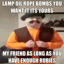 lamp oil rope bombs you want it