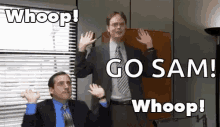Whoop The Office GIF - Whoop The Office Go Sam GIFs