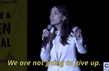 Aoc Dont Give Up GIF - Aoc Dont Give Up Alexandria Ocasio Cortez GIFs