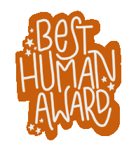 Best Human Award Friend Sticker - Best Human Award Friend Bff Stickers