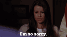 Glee Rachel Berry GIF - Glee Rachel Berry Im So Sorry GIFs