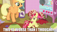 mlp applejack this is worse that i thought worse than i thought my little pony