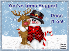 Hugged Christmascard GIF - Hugged Christmascard GIFs