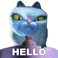 Hello Cat Sticker - Hello Cat Robin Stickers