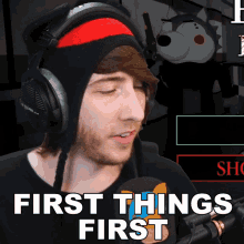 first things first forrest starling kreekcraft first of all priorities