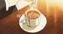 welcome cafe coffee anime