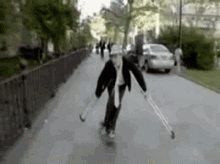 Crutches Skateboard GIF - Crutches Skateboard Trick GIFs