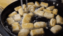 Frying Maangchi GIF - Frying Maangchi Fried Tofu GIFs