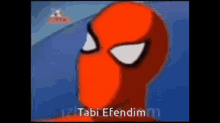 Spider Man Tabi Efendim GIF - Spider Man Tabi Efendim Tabii Efendim GIFs