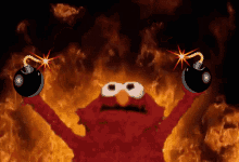 Elmo Fire GIF - Elmo Fire Elmo Fire GIFs