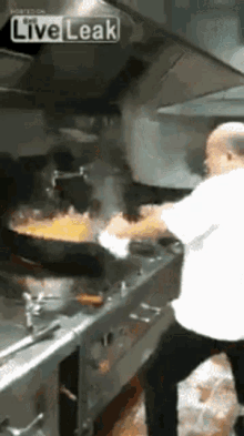 cook chef wok saute cooking food