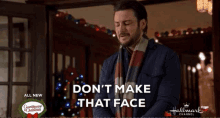 Tyler Hynes On The12th Date Of Christmas GIF - Tyler Hynes On The12th Date Of Christmas Dont Make That Face GIFs