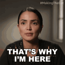 Thats Why Im Here Andrea Salazar GIF - Thats Why Im Here Andrea Salazar Making The Cut GIFs