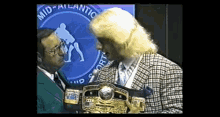 ric flair bob caudle interview wrestler championship belt