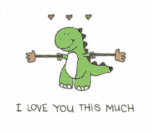 Dinosaur I Love You This Much GIF - Dinosaur I Love You This Much GIFs