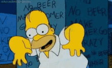 surprised scared confused cabin fever homer simpson