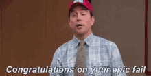 the office ed helms andy bernard congratulations on your epic fail congratulations the office ed helms andy bernard congratulations on your epic fail congratulations